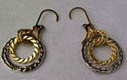Circle Matching Earrings with Gold